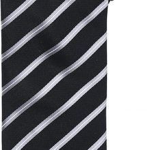 Corbata a rayas Black / Silver