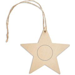 Colgante Adorno Estrella en MDF | Trasero | 25 x 25