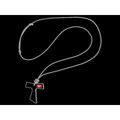 Colgante de madera y nudo ajustable | Zona derecha cruz | 10 x 5