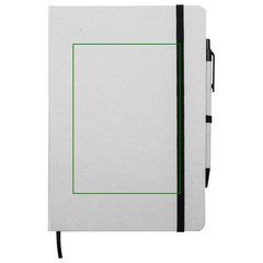 Conjunto Libreta, powerbank y cascos | Libreta frontal | 100 x 140