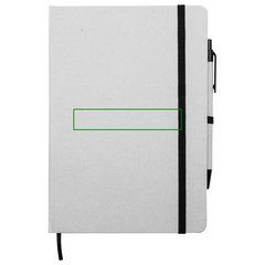 Conjunto Libreta, powerbank y cascos | Libreta frontal | 100 x 20