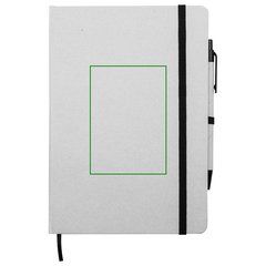 Conjunto Libreta, powerbank y cascos | Libreta frontal | 70 x 100