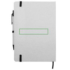 Conjunto Libreta, powerbank y cascos | Libreta trasera | 100 x 20