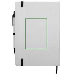 Conjunto Libreta, powerbank y cascos | Libreta trasera | 70 x 100