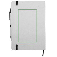 Conjunto Libreta, powerbank y cascos | Libreta trasera | 80 x 140