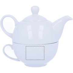 Conjunto de tetera y taza de cerámica 2 en 1 | CUP RIGHT | 40 x 30