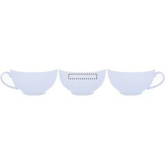 Conjunto de tetera y taza de cerámica 2 en 1 | ROUNDSCREEN CUP | 60 x 10