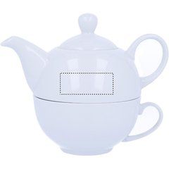 Conjunto de tetera y taza de cerámica 2 en 1 | TEA POT LEFT | 50 x 20