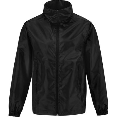 Cortavientos forrado con capucha oculta Black Xl