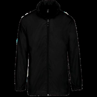 Cortavientos plegable para bolsillo unisex Black Xs