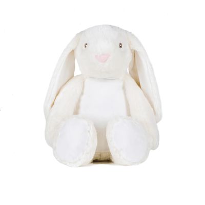 Conejo de peluche con cremallera Cream