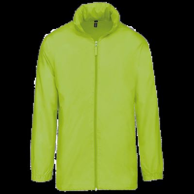 Cortavientos plegable para bolsillo unisex Lime 3Xl