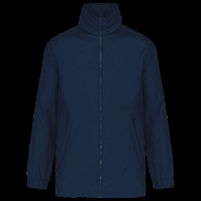 Cortavientos con forro y capucha integrada Navy 4Xl