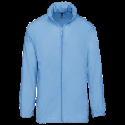 Cortavientos plegable para bolsillo unisex Sky Blue Xl