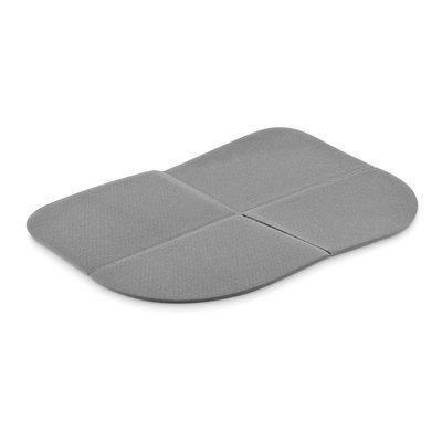 Cojín de asiento plegable para exterior Gris Piedra