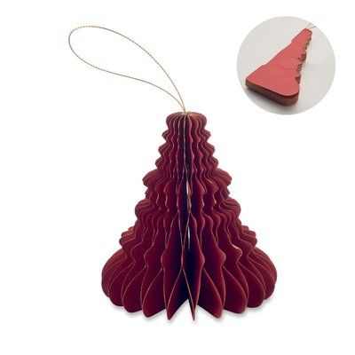 Colgador árbol de Navidad con cierre imán Rojo