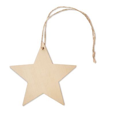 Colgante Adorno Estrella en MDF
