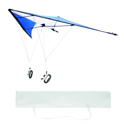 Cometa de Poliéster con 2 Asas Azul Royal