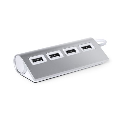 Conector de aluminio con 4 puertos USB Plat