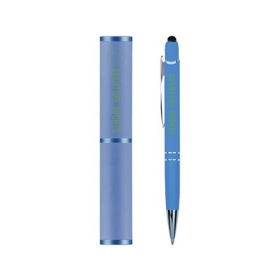 Conjunto de Bolígrafo Puntero y Tubo de Aluminio Mate