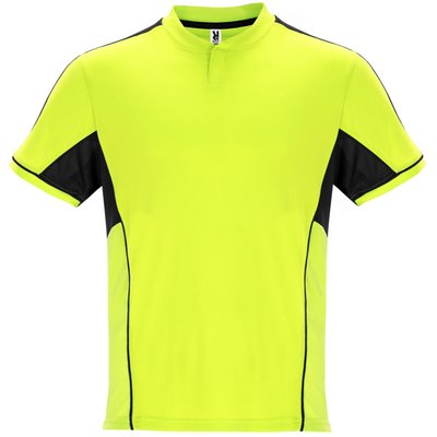 Conjunto camiseta cuello mao y pantalón ajustable AMARILLO FLUOR/ NEGRO L