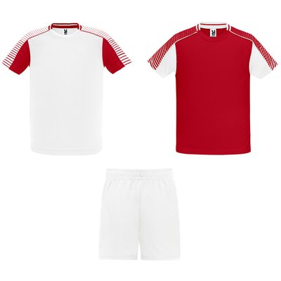 Conjunto Deportivo Unisex 3 Piezas Blanco/Rojo L