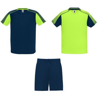 Conjunto Deportivo Unisex 3 Piezas Verde Fluor/Marino Xl