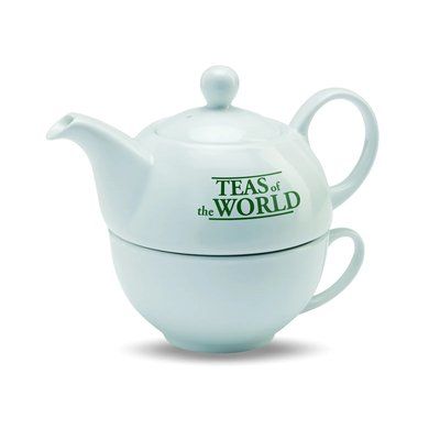 Conjunto de tetera y taza de cerámica 2 en 1