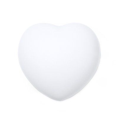 Corazón antiestrés acabado brillante Blanco Talla Única Adulto