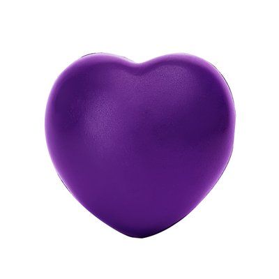 Corazón antiestrés acabado brillante Morado Talla Única Adulto