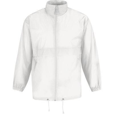 Cortaviento hombre con capucha White M
