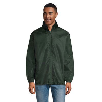 Cortaviento Unisex con Capucha VERDE BOTELLA XL