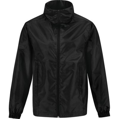 Cortavientos forrado con capucha oculta Black L