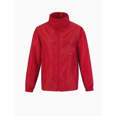 Cortavientos forrado con capucha oculta Red 3XL