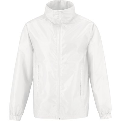 Cortavientos forrado con capucha oculta White XXL