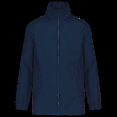 Cortavientos con forro y capucha integrada Navy S