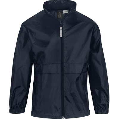 Cortavientos niños con capucha Navy 3/4 Ans