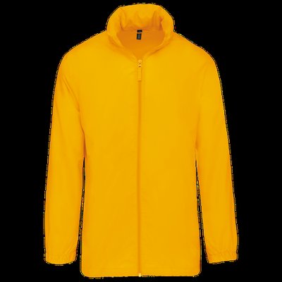 Cortavientos plegable para bolsillo unisex Yellow XL