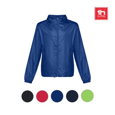 Cortavientos unisex con capucha
