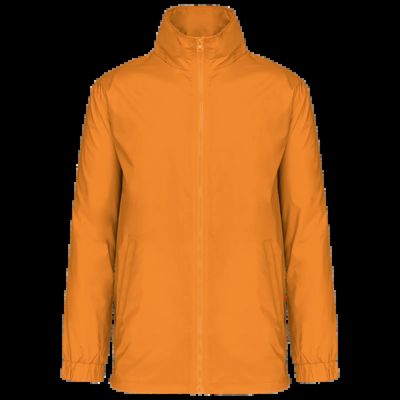 Cortavientos con forro y capucha integrada Orange M