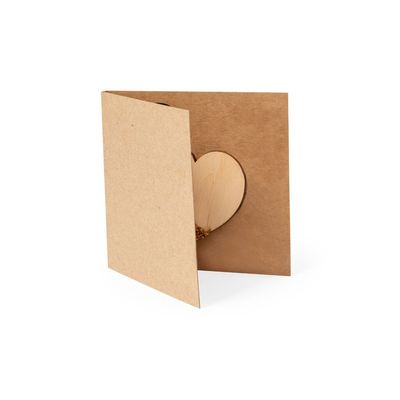 Corazón de Madera con Semillas