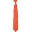 Corbata con clip Orange