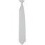 Corbata con clip Silver