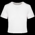 Crop top chica corte recto White L