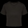 Crop top chica corte recto Black S