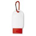 Crema solar FPS 25 con mosquetón Rojo
