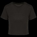 Crop top chica corte recto Black S