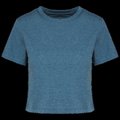 Crop top chica corte recto Duck Blue Heather XXL