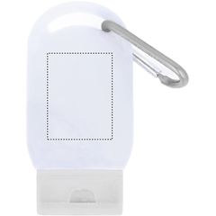 Crema solar FPS 25 con mosquetón | FRONT DL | 30 x 40