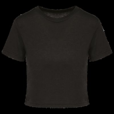 Crop top chica corte recto Black Xs